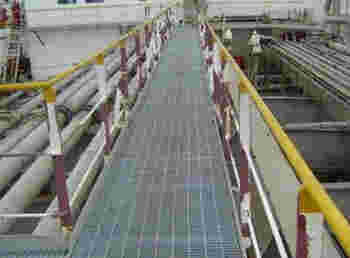 污水处理厂钢格栅图片3